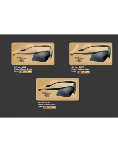 Lunettes balistiques SWISS EYE Stingray M/P noires