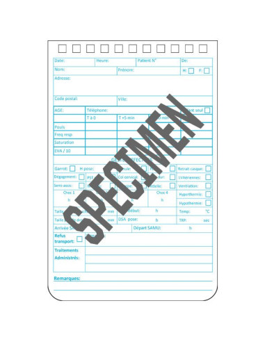 Carnet Secouriste Primo-Intervenant -  Rite In The Rain