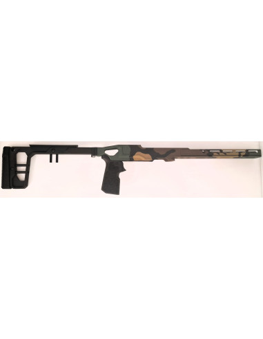 La Chassis 10/22 DLX 10'' (Folding Stock/medium Forend) Camo WOODLAND M81 – Édition Limitée  - GREY BIRCH