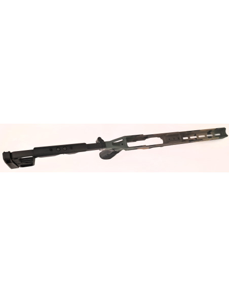 La Chassis 10/22 DLX 10'' (Folding Stock/medium Forend) Camo WOODLAND M81 – Édition Limitée  - GREY BIRCH