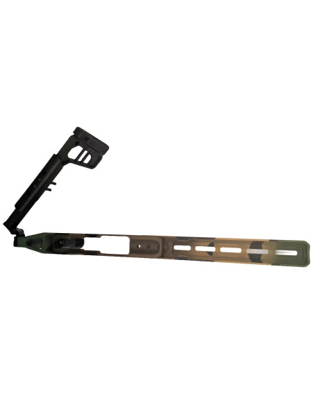 La Chassis 10/22 DLX 10'' (Folding Stock/medium Forend) Camo WOODLAND M81 – Édition Limitée  - GREY BIRCH