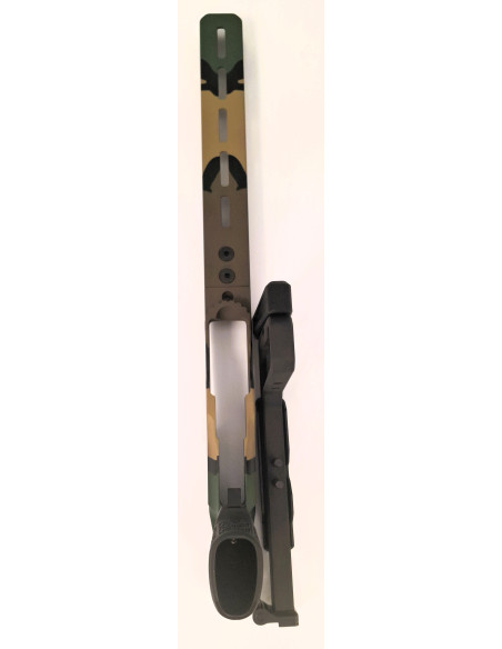 La Chassis 10/22 DLX 10'' (Folding Stock/medium Forend) Camo WOODLAND M81 – Édition Limitée  - GREY BIRCH