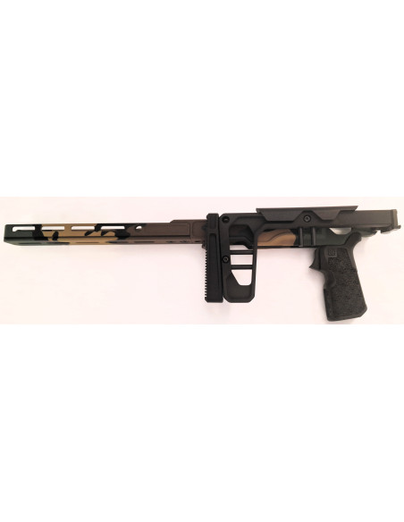 La Chassis 10/22 DLX 10'' (Folding Stock/medium Forend) Camo WOODLAND M81 – Édition Limitée  - GREY BIRCH