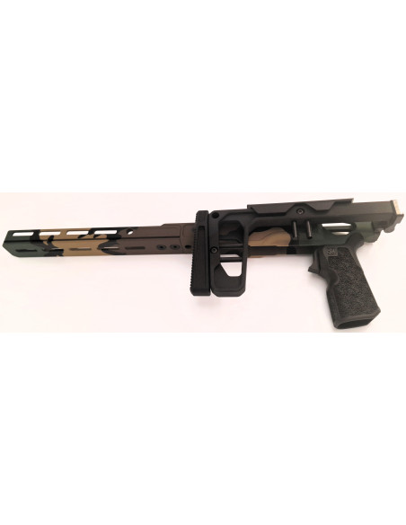 La Chassis 10/22 DLX 10'' (Folding Stock/medium Forend) Camo WOODLAND M81 – Édition Limitée  - GREY BIRCH